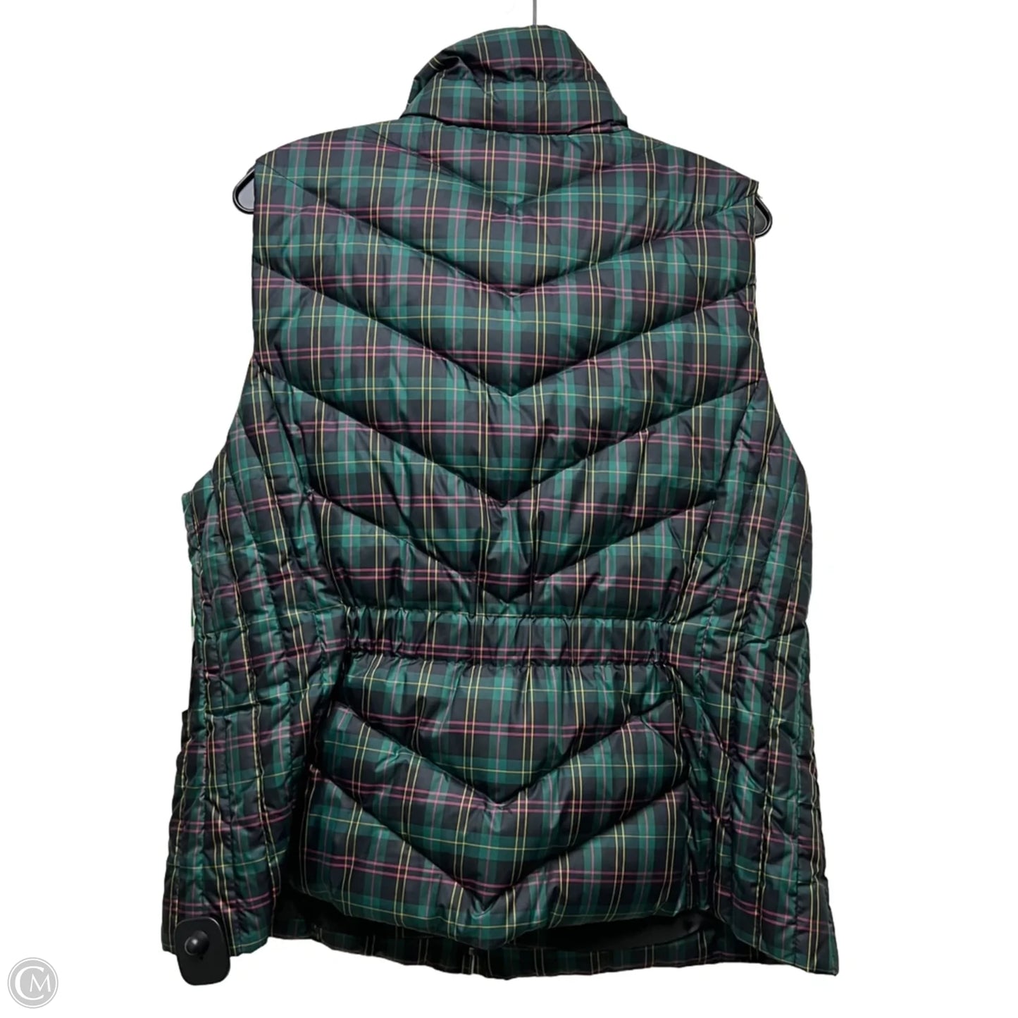 Vest Puffer & Quilted By Talbots In Plaid Pattern, Size: Xlp