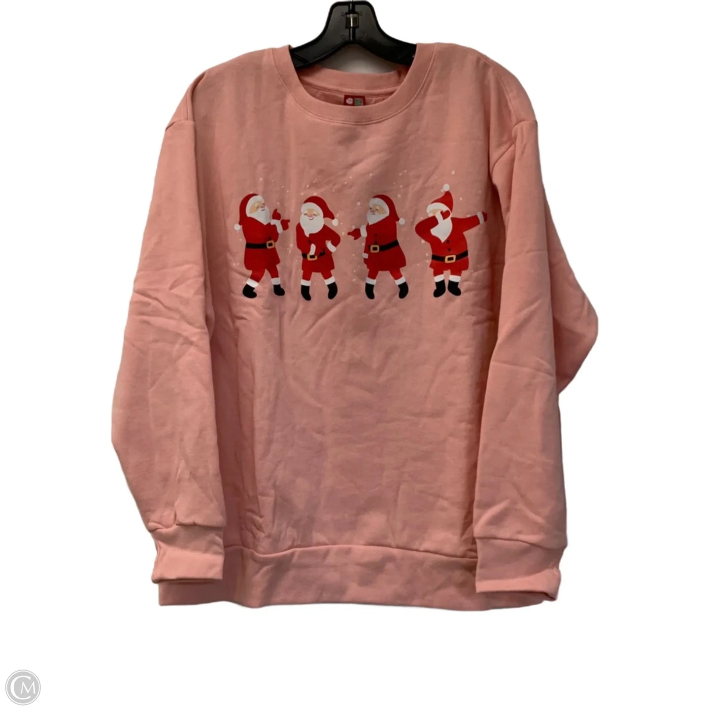 Sweatshirt Crewneck By Dec 25th In Pink & Red, Size: L
