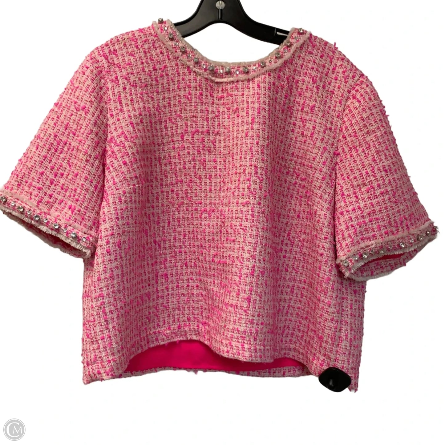 Top Short Sleeve Designer By Lilly Pulitzer In Pink, Size: Xl