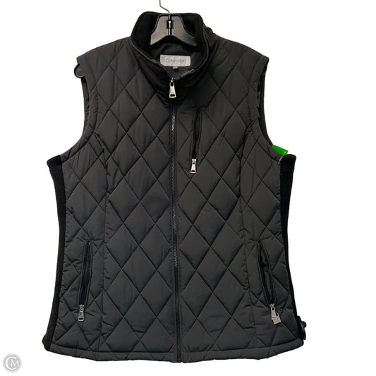 Vest Puffer & Quilted By Calvin Klein In Black, Size: Xl