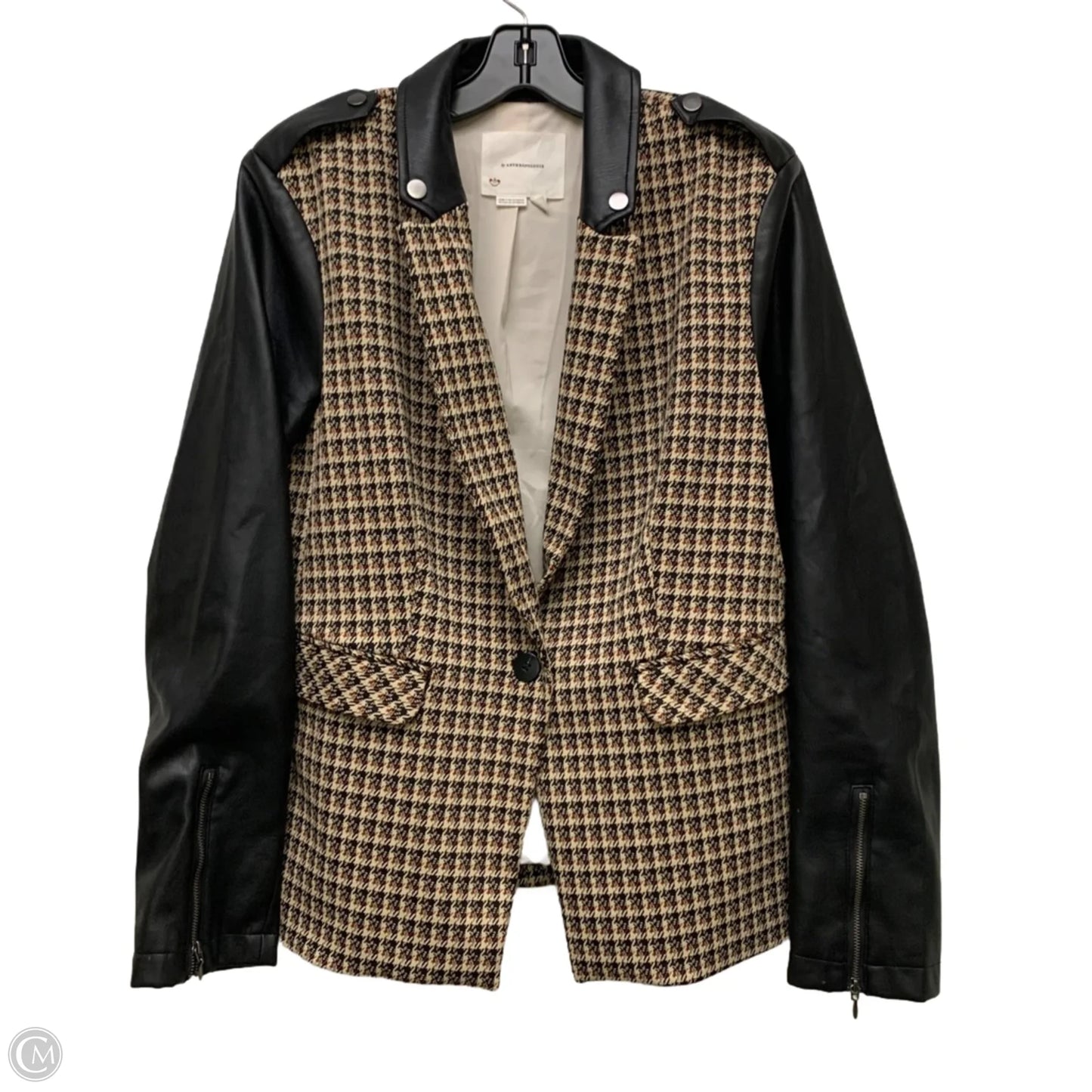 Jacket Other By Anthropologie In Black & Brown, Size: L