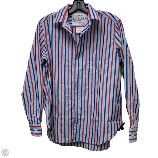 Top Long Sleeve By Frank And Eileen In Blue & Red, Size: Xs