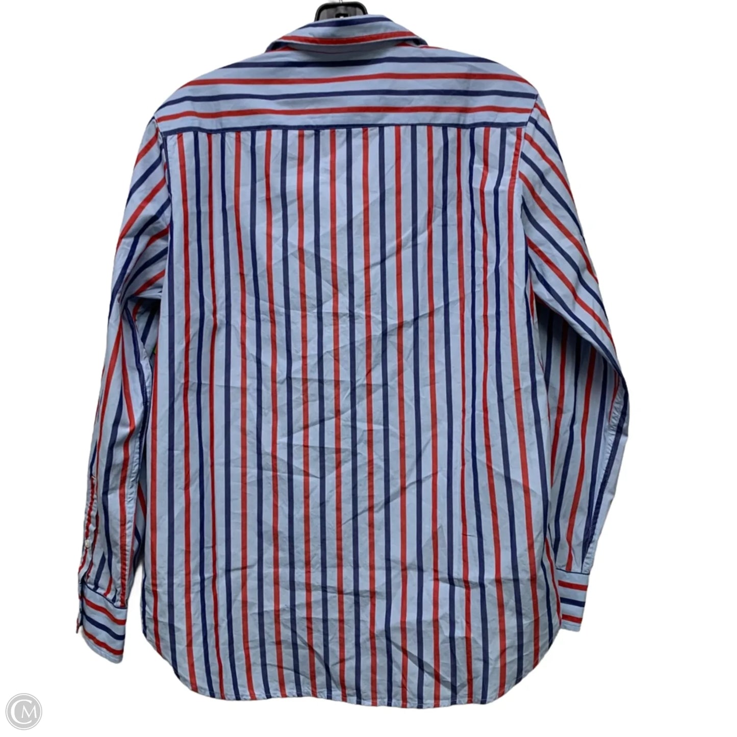 Top Long Sleeve By Frank And Eileen In Blue & Red, Size: Xs