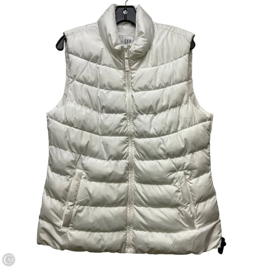 Vest Puffer & Quilted By Gap In White, Size: L