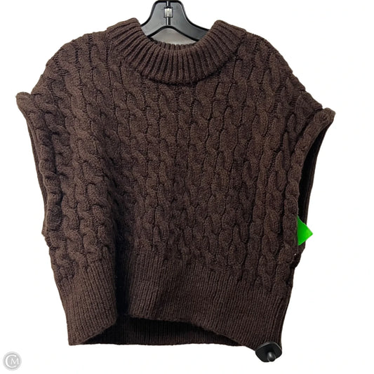 Vest Sweater By Anthropologie In Brown, Size: S