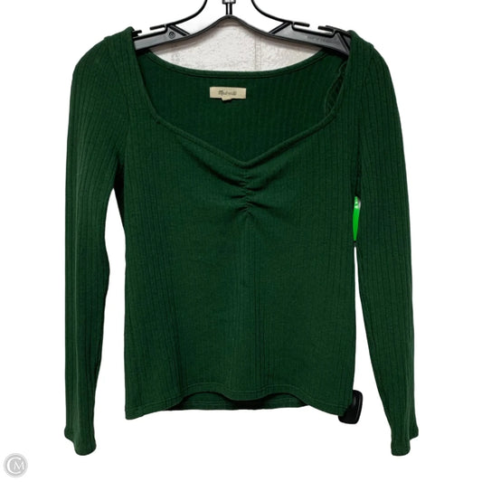 Top Long Sleeve By Madewell In Green, Size: S