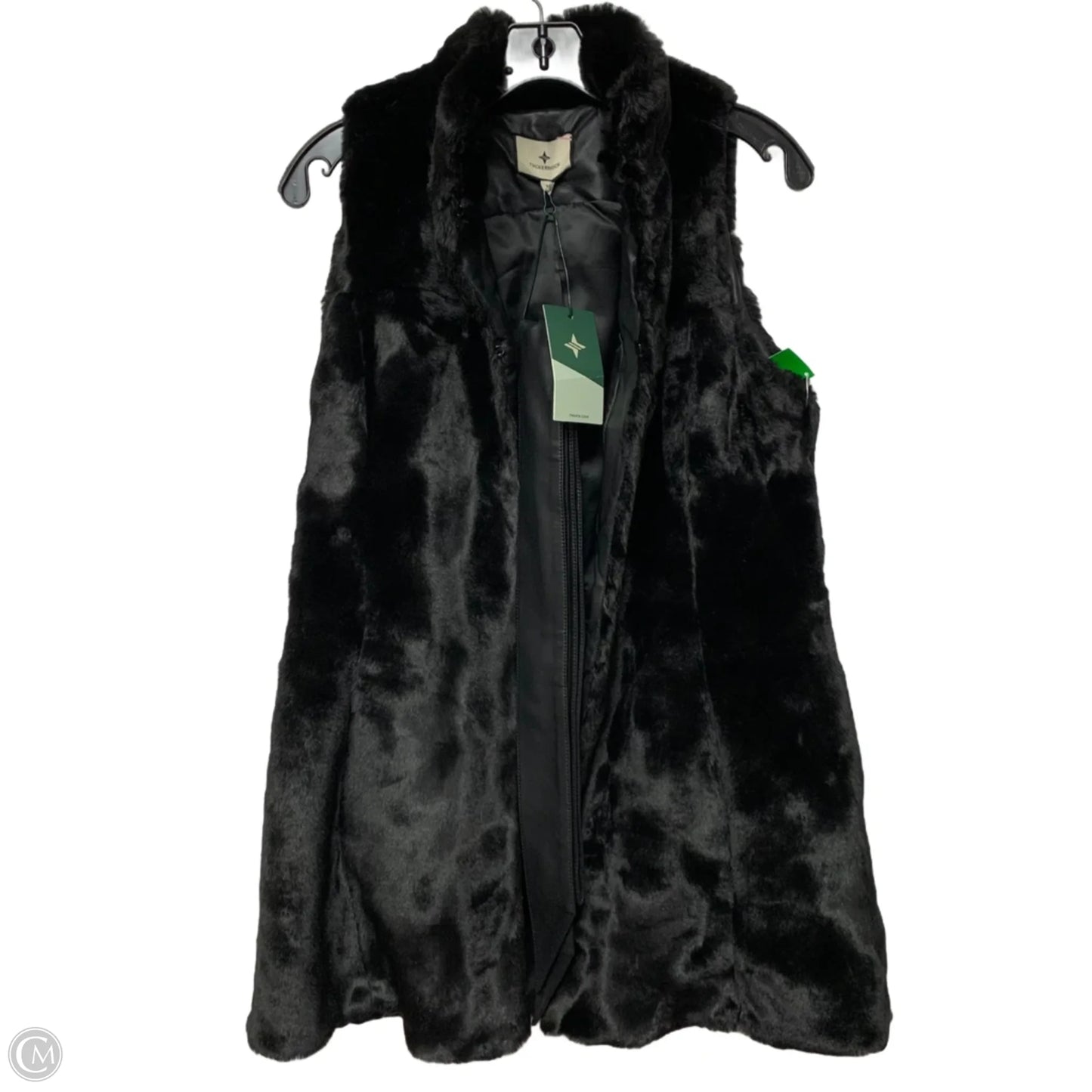 Vest Faux Fur & Sherpa By Tuckernuck In Black, Size: M