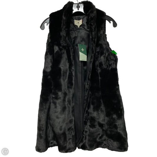 Vest Faux Fur & Sherpa By Tuckernuck In Black, Size: M