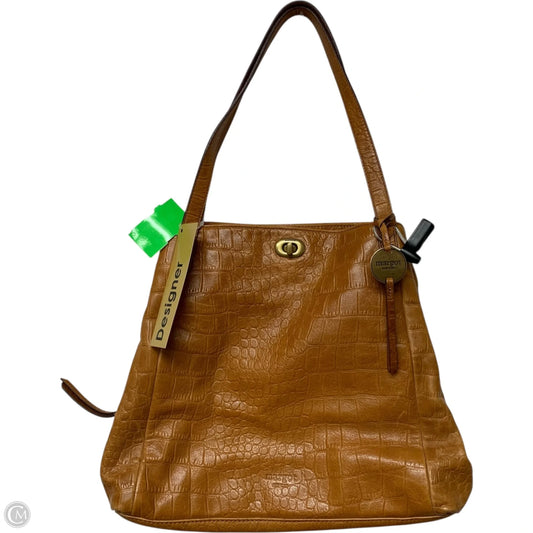 Handbag Leather By Margot, Size: Medium