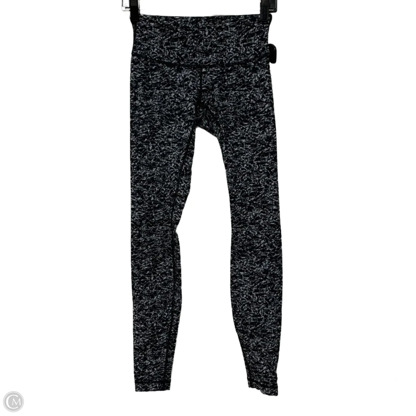 Athletic Leggings By Lululemon In Black & Grey, Size: S