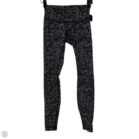 Athletic Leggings By Lululemon In Black & Grey, Size: S