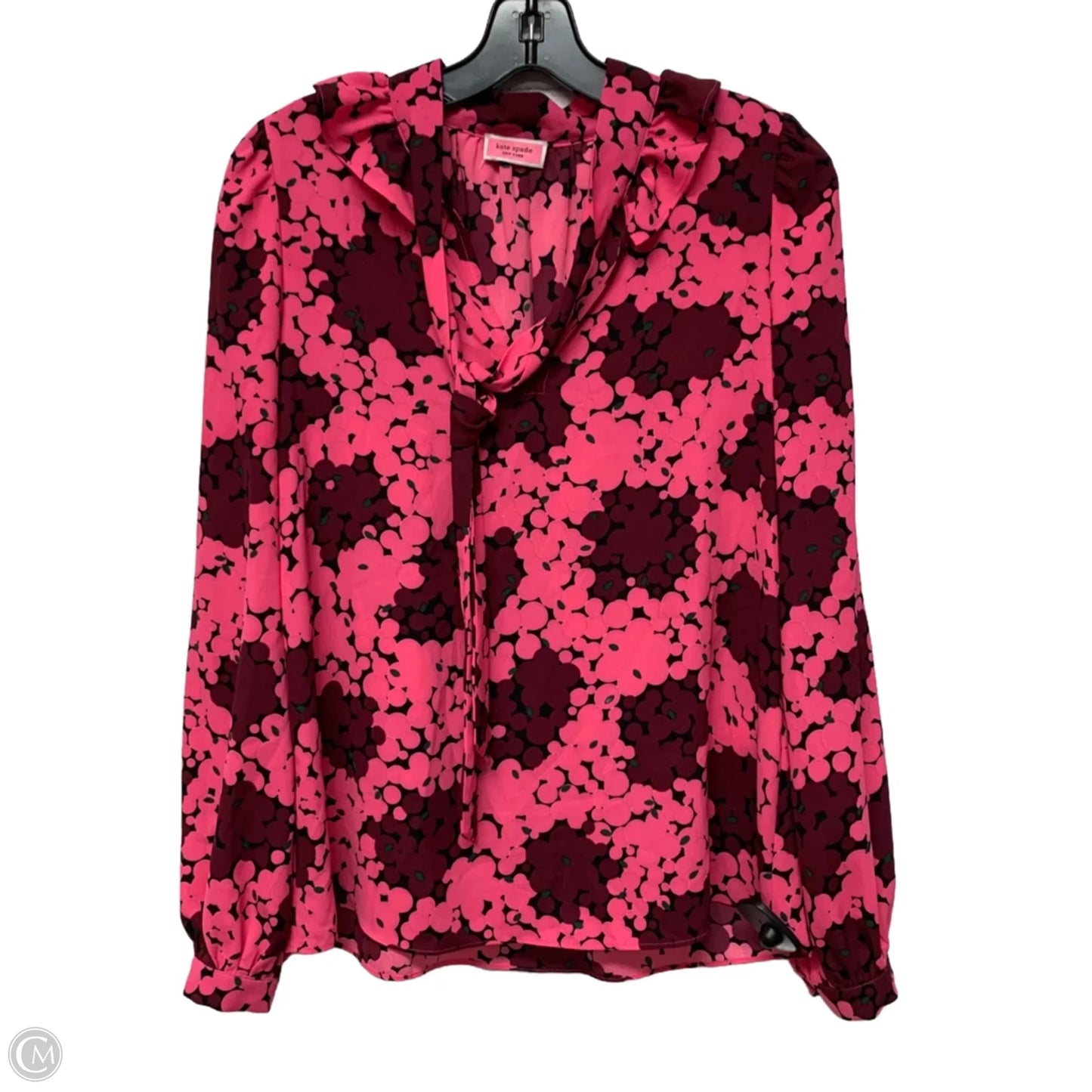 Blouse Designer By Kate Spade In Pink & Purple, Size: Xs