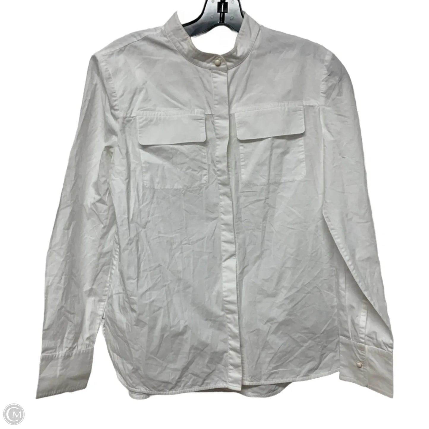 Top Long Sleeve Designer By Tory Burch In White, Size: S