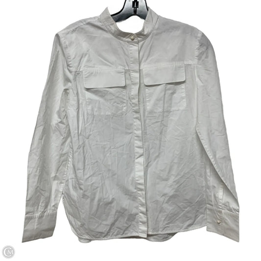 Top Long Sleeve Designer By Tory Burch In White, Size: S