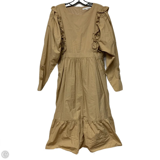 Dress Casual Midi By English Factory In Beige, Size: L