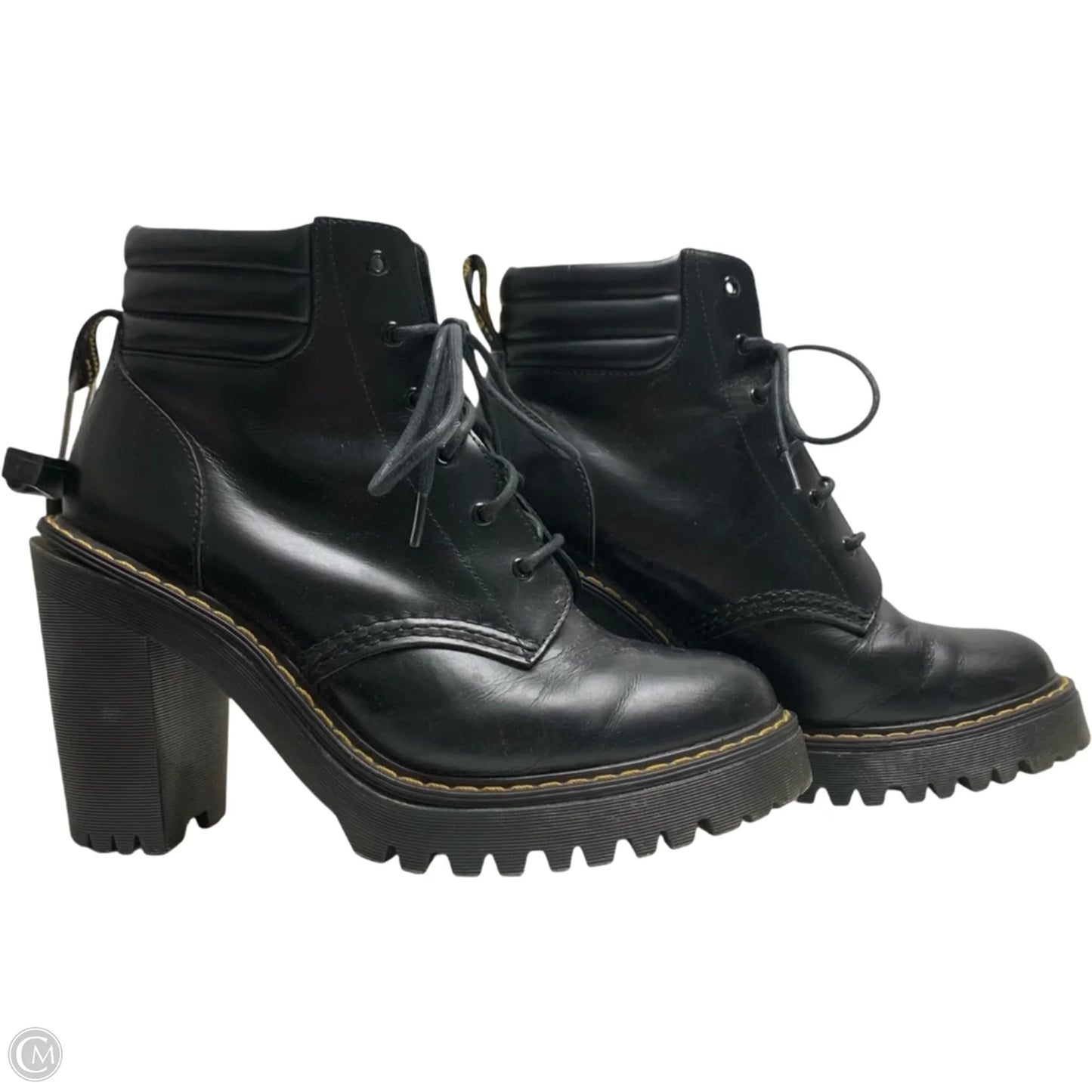 Boots Ankle Heels By Dr Martens In Black, Size: 8