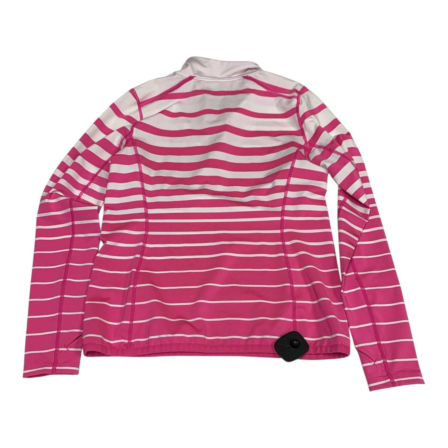 Athletic Sweatshirt Collar By Lauren By Ralph Lauren In Pink & White, Size: S