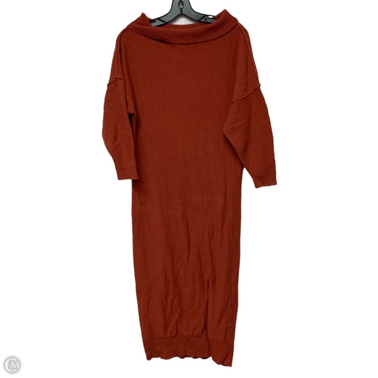 Dress Sweater By Free People In Orange, Size: Xs