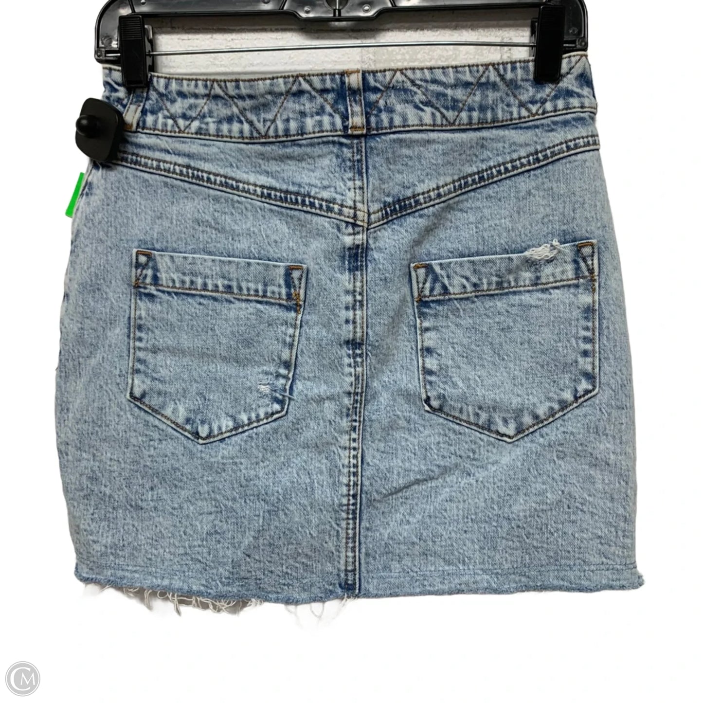 Skirt Mini & Short By Free People In Blue Denim, Size: Xs