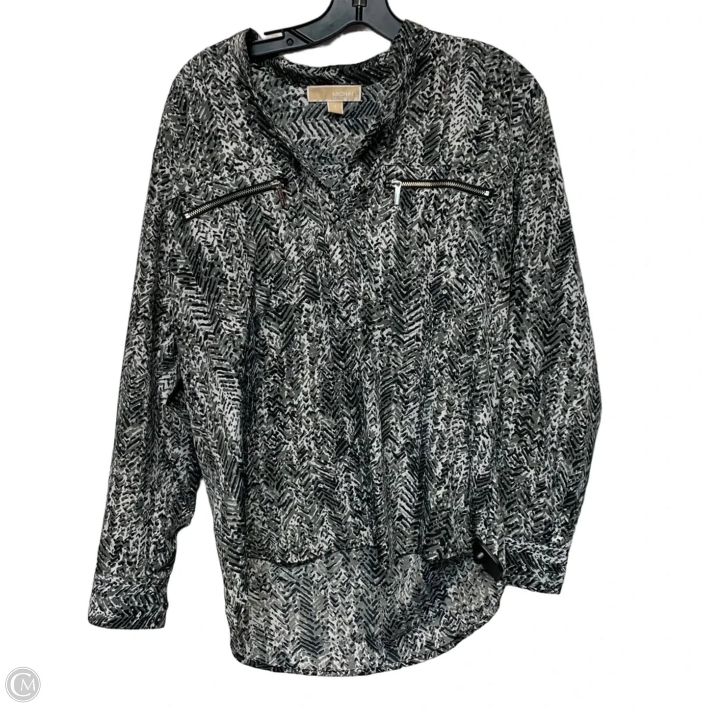 Top Long Sleeve By Michael By Michael Kors In Grey, Size: S