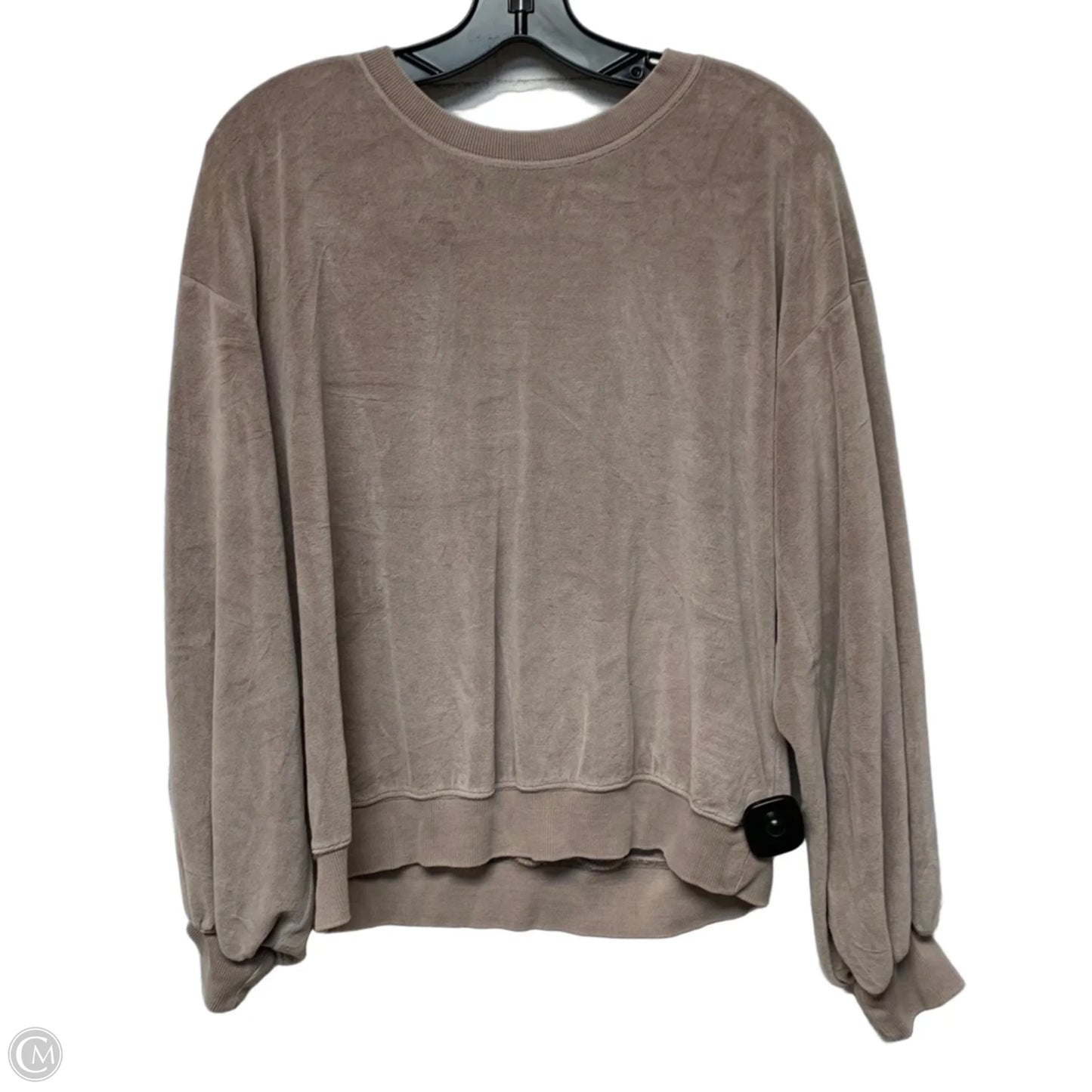 Sweatshirt Crewneck By Young Fabulous & Broke In Beige, Size: S