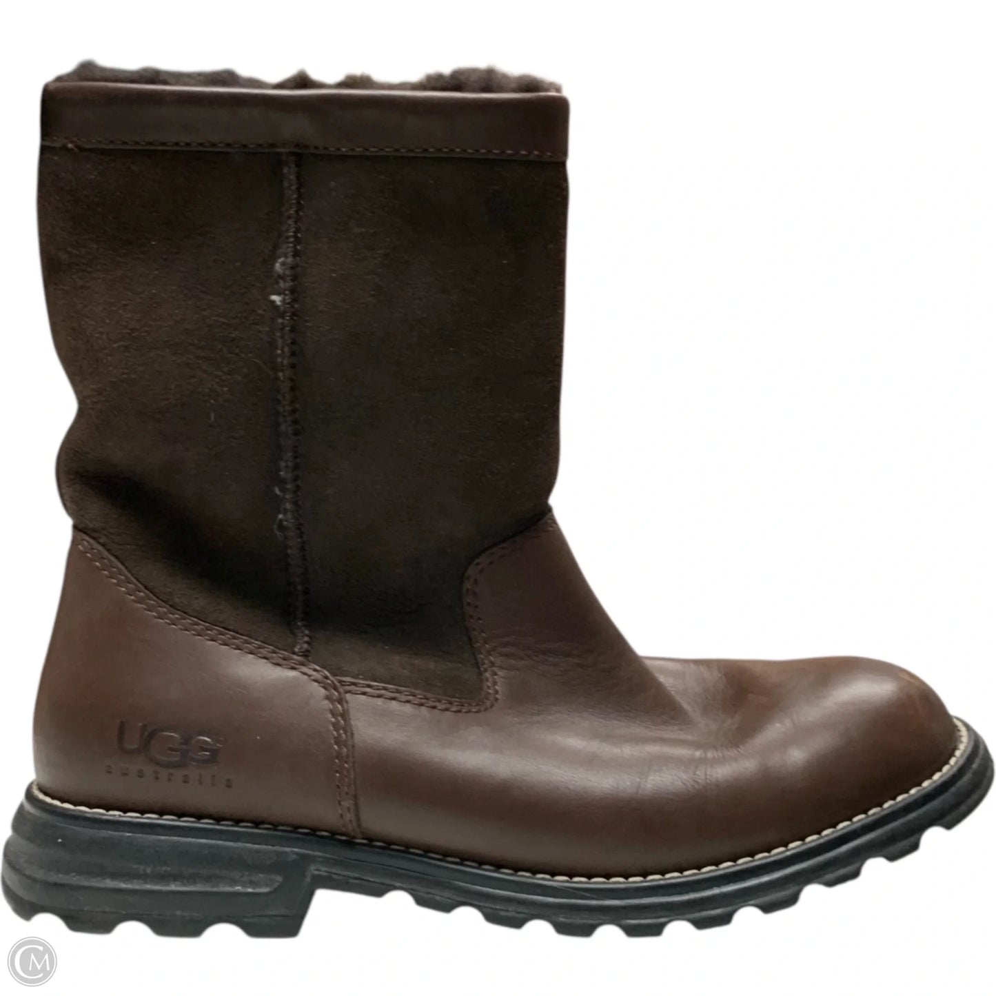 Boots Designer By Ugg In Brown, Size: 10