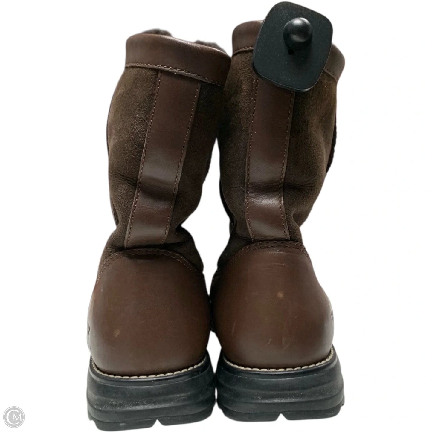 Boots Designer By Ugg In Brown, Size: 10
