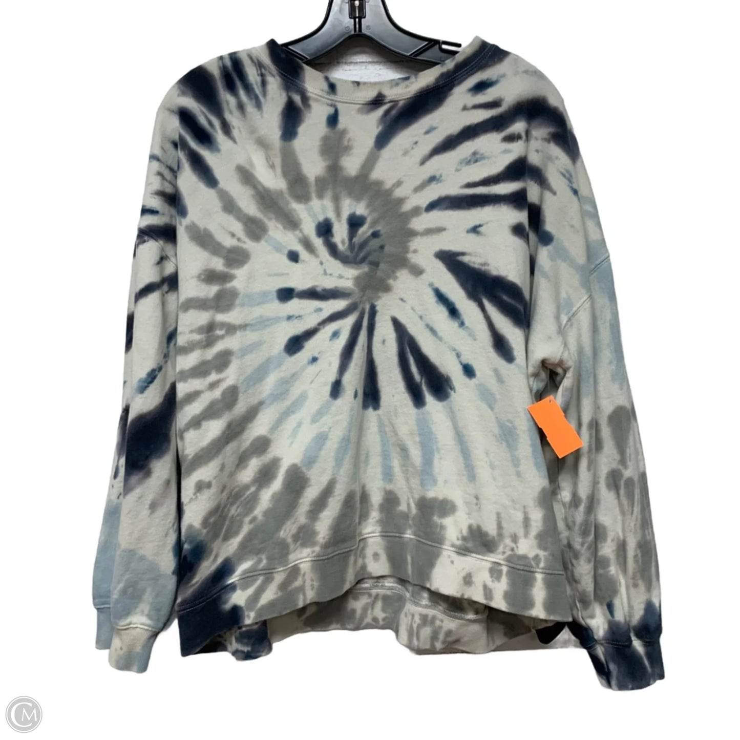 Athletic Sweatshirt Crewneck By Peloton In Tie Dye Print, Size: Xl