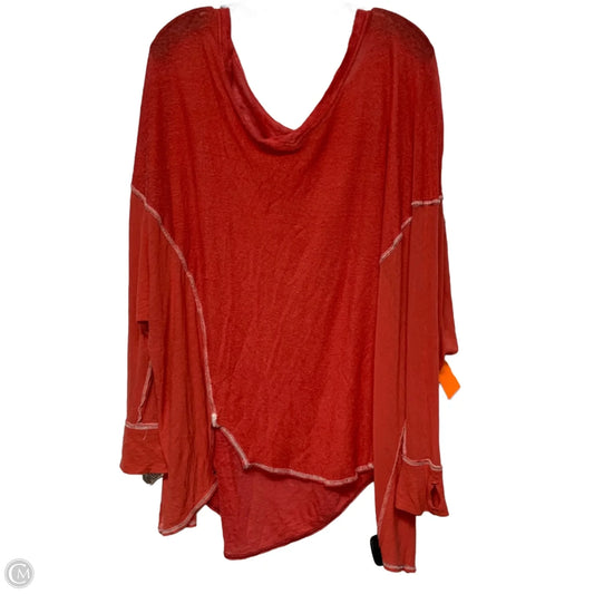 Top Long Sleeve By We The Free In Orange, Size: S