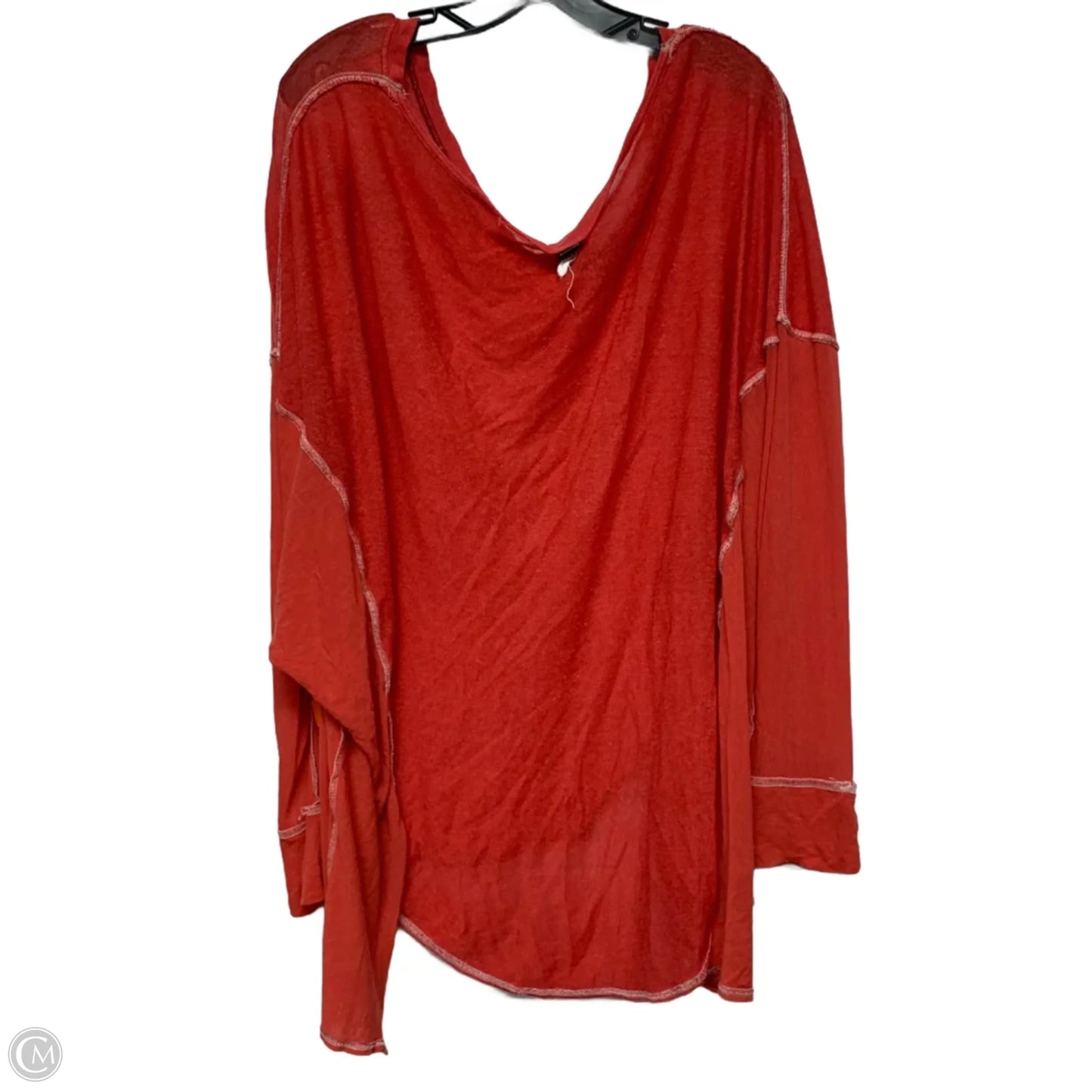 Top Long Sleeve By We The Free In Orange, Size: S