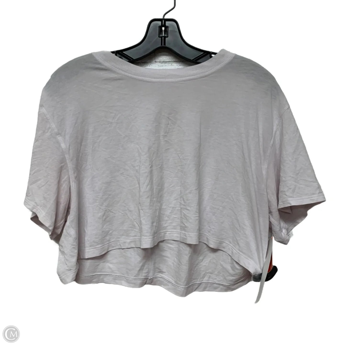 Athletic Top Short Sleeve By Lululemon In Pink, Size: M