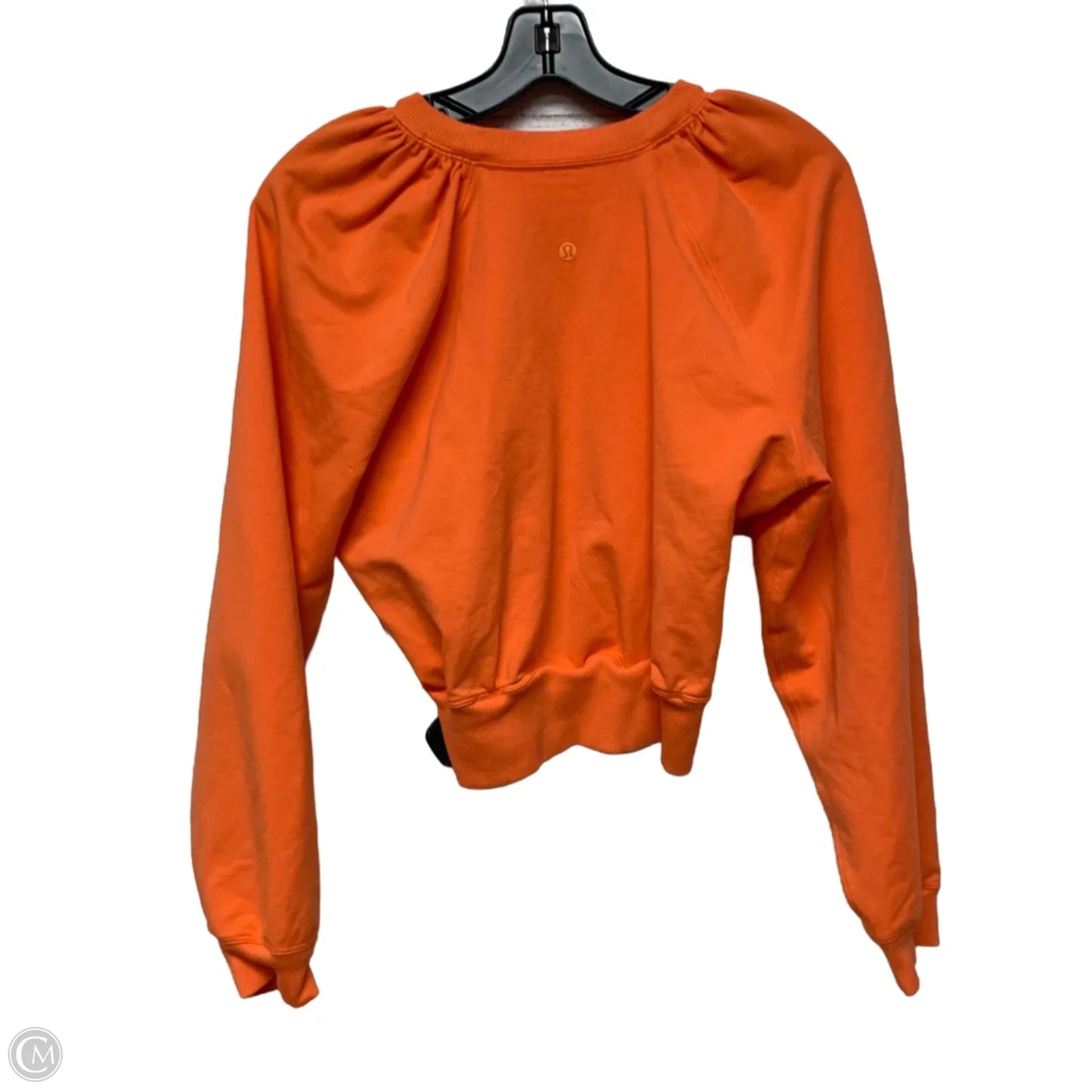 Athletic Sweatshirt Crewneck By Lululemon In Orange, Size: M