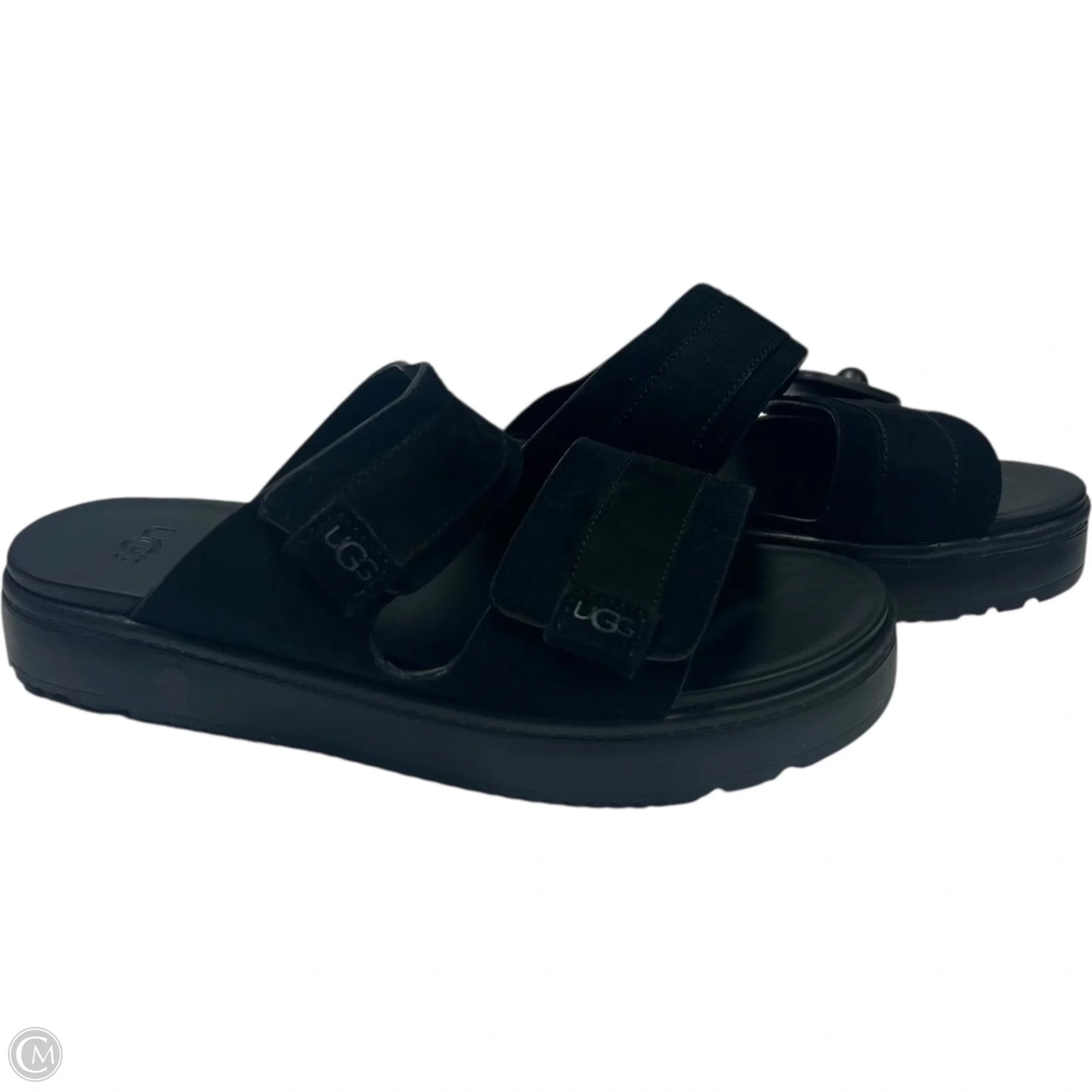 Sandals Designer By Ugg In Black, Size: 8.5
