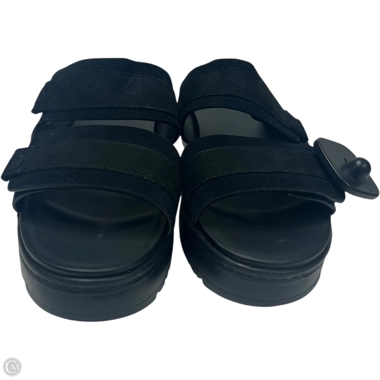 Sandals Designer By Ugg In Black, Size: 8.5