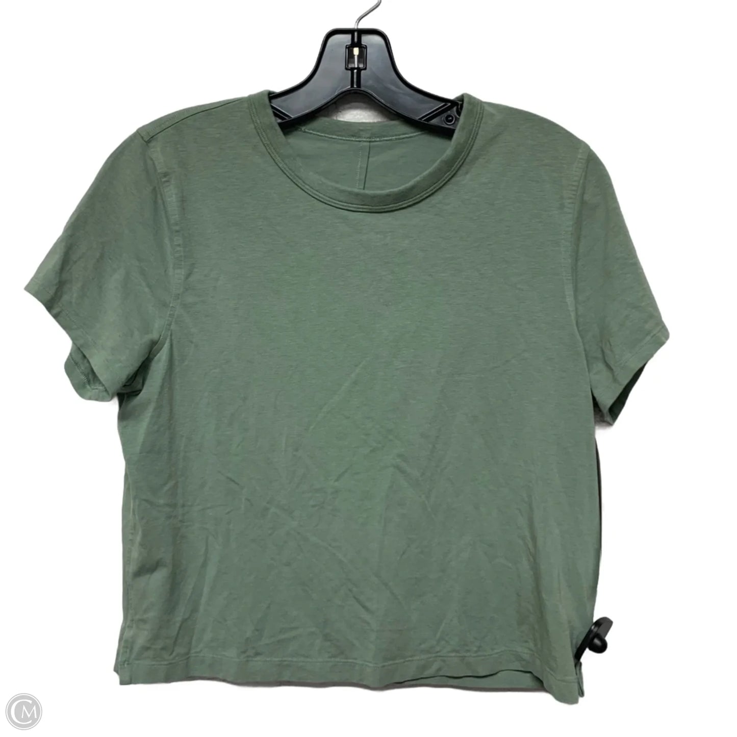 Athletic Top Short Sleeve By Lululemon In Green, Size: S