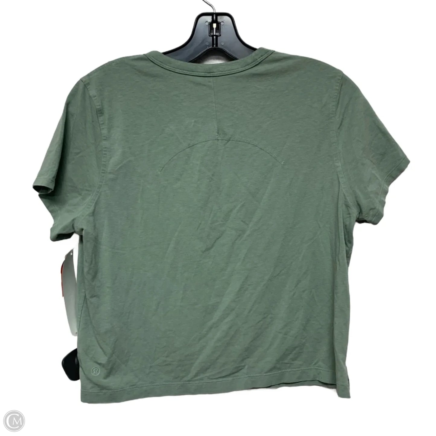 Athletic Top Short Sleeve By Lululemon In Green, Size: S