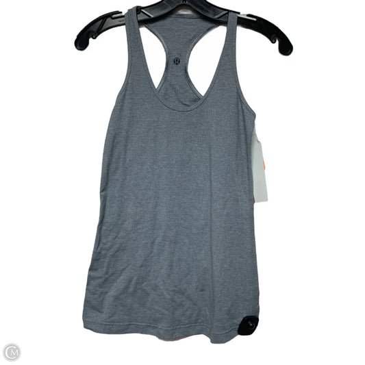 Athletic Tank Top By Lululemon In Grey, Size: S