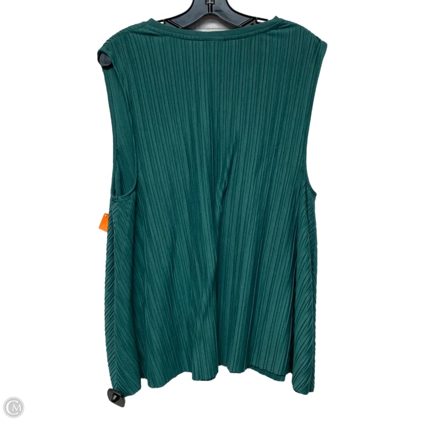 Top Sleeveless By A New Day In Green, Size: 1x