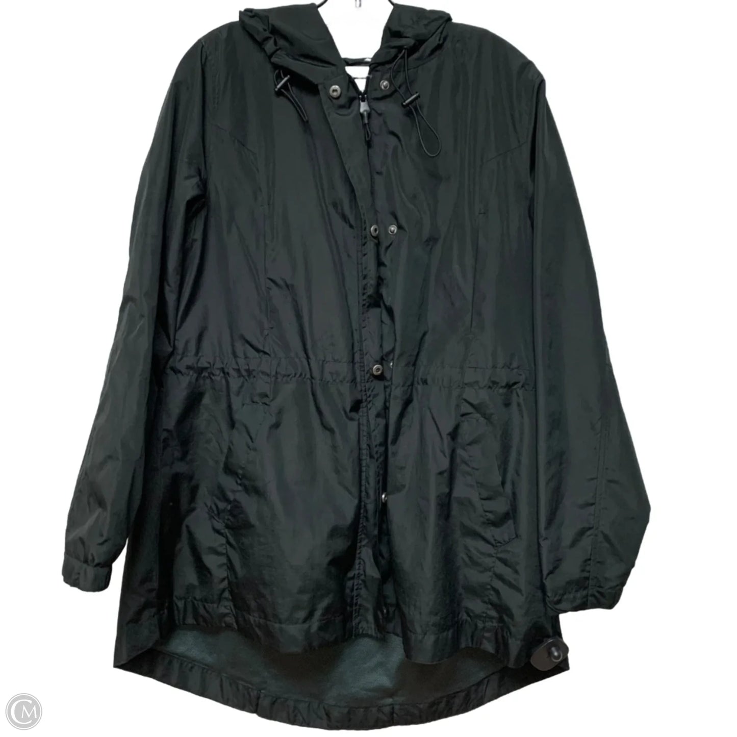 Coat Raincoat By A New Day In Black, Size: Xl