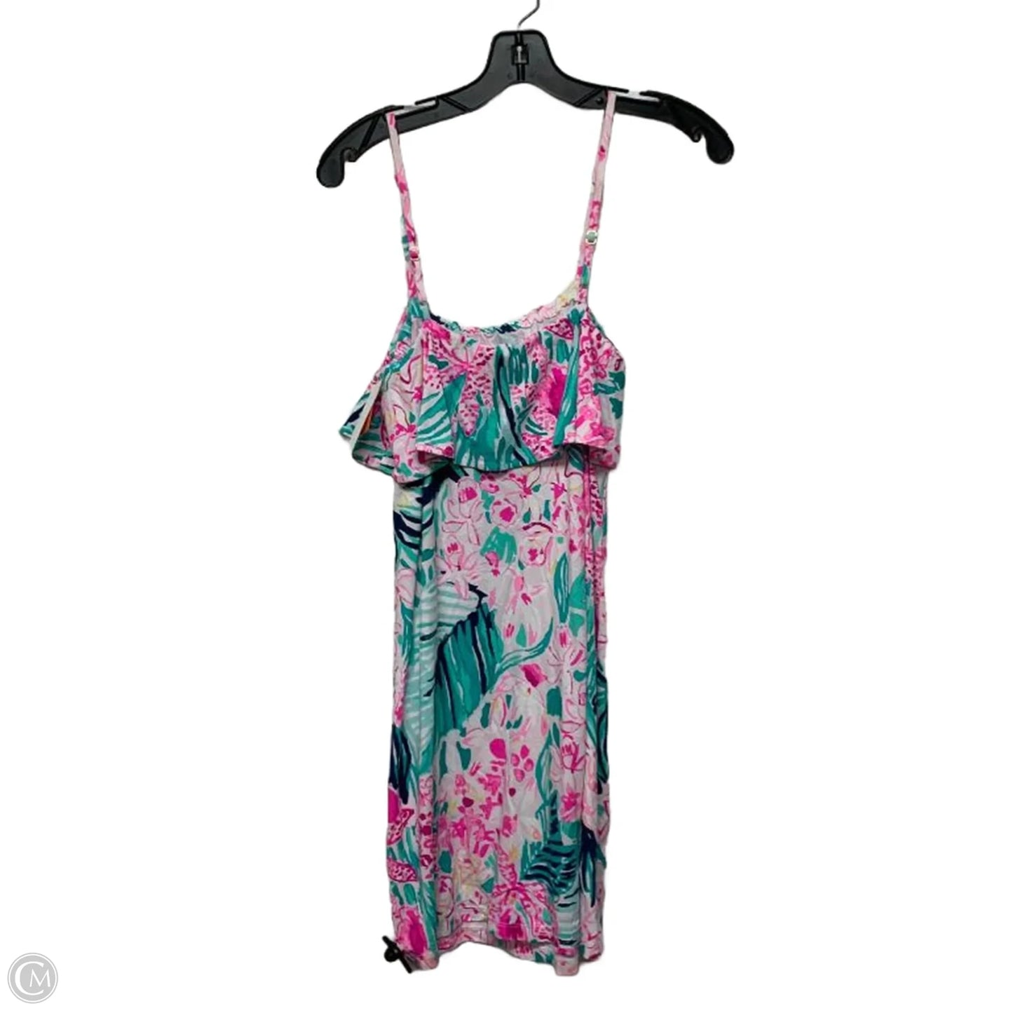 Dress Designer By Lilly Pulitzer In Green & Pink, Size: Xs