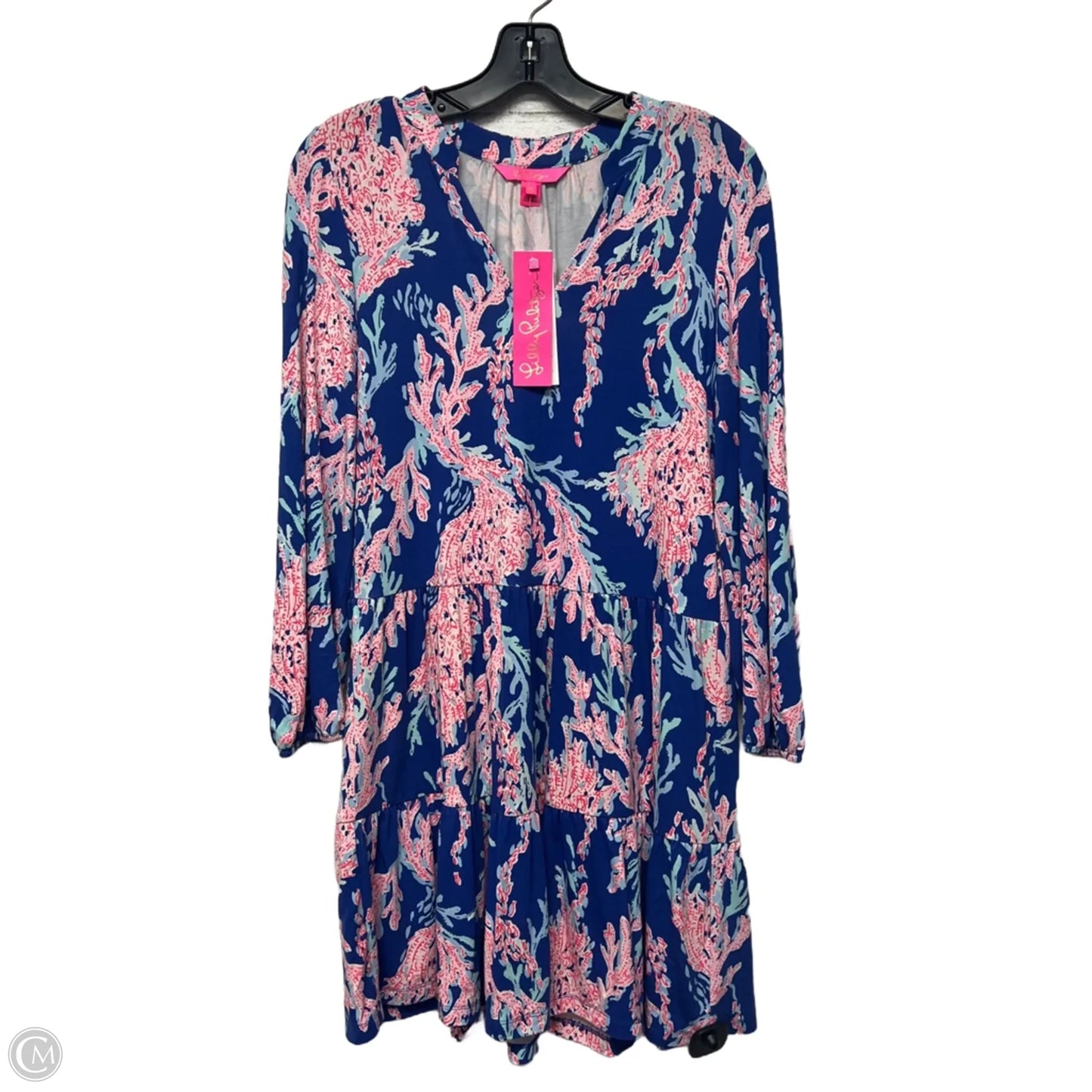 Dress Designer By Lilly Pulitzer In Blue & Pink, Size: Xs