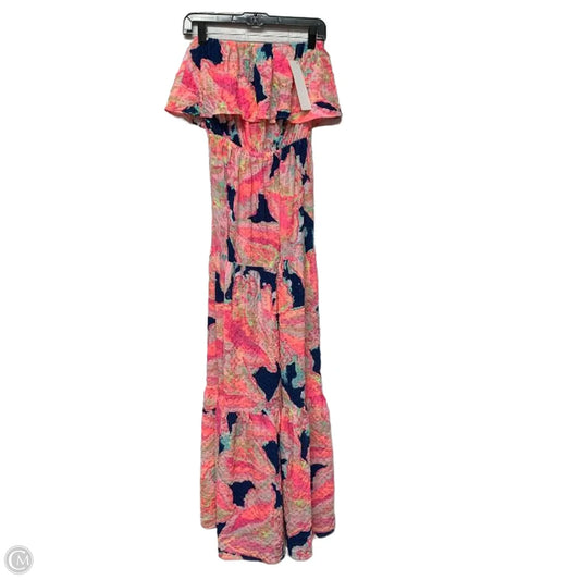 Dress Designer By Lilly Pulitzer In Blue & Pink, Size: Xs