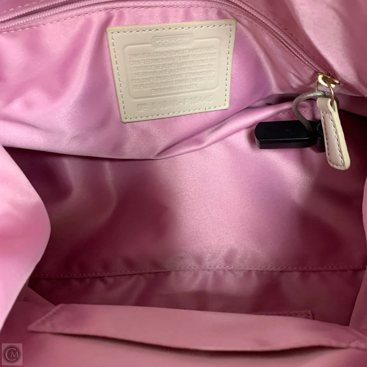 Handbag Designer By Coach, Size: Medium