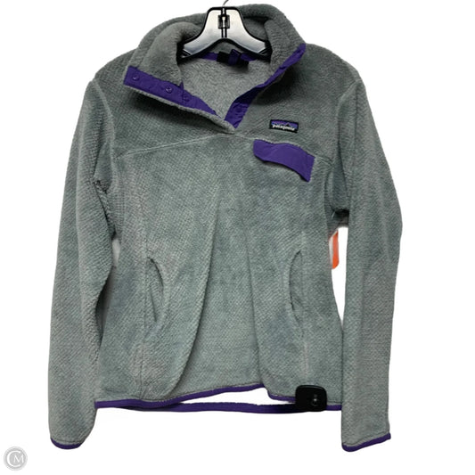Sweatshirt Collar By Patagonia In Grey, Size: S
