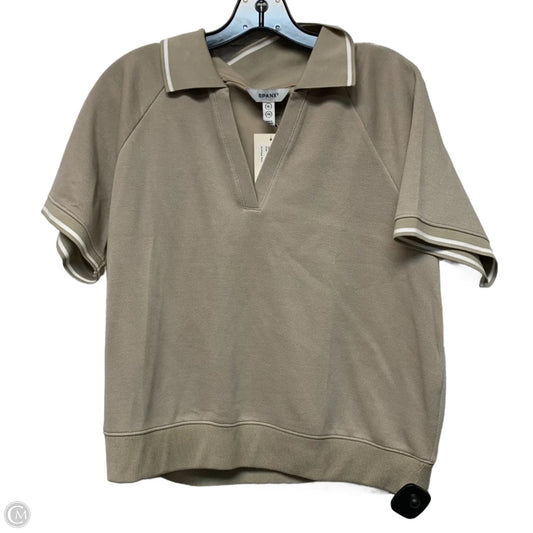 Athletic Top Short Sleeve By Spanx In Beige, Size: Xl