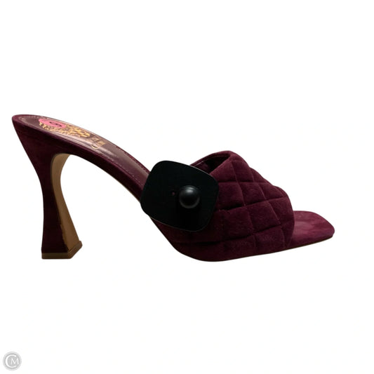 Sandals Heels Block By Vince Camuto In Purple, Size: 9