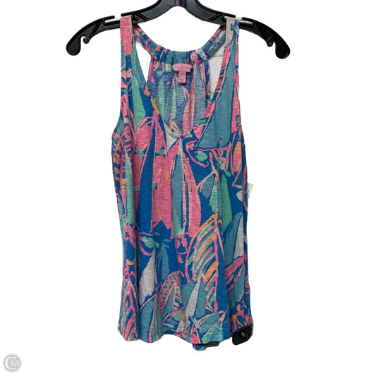 Top Sleeveless Designer By Lilly Pulitzer In Blue & Pink, Size: S