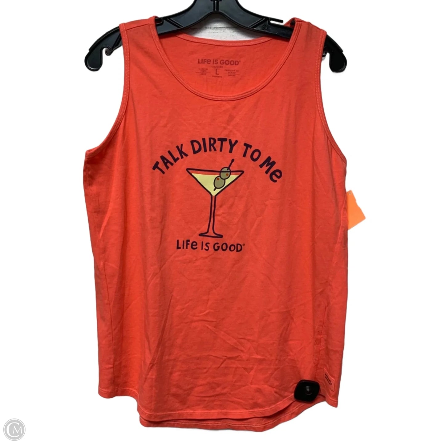 Top Sleeveless By Life Is Good In Red, Size: L