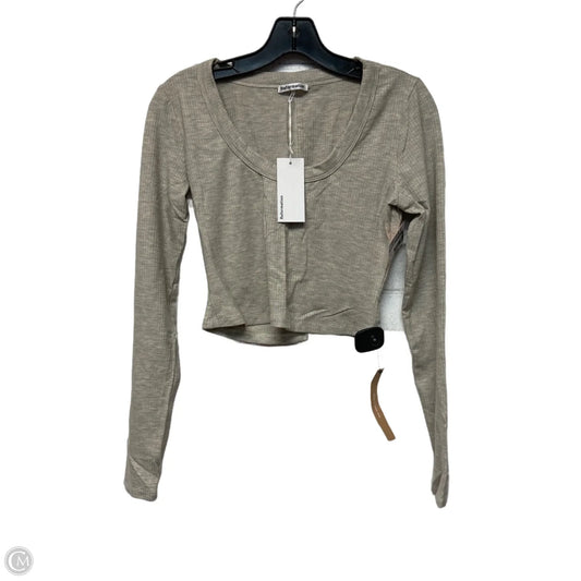 Top Long Sleeve By Reformation In Beige, Size: M