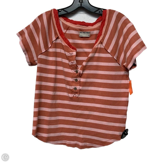 Top Short Sleeve By We The Free In Pink & Red, Size: Xl